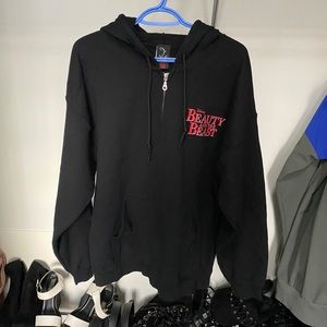 Beauty and The Beast hooded sweatshirt size xl